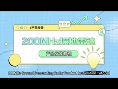 GPR Dupla Frequência para Radar de Detecção de Tubos de Pesquisa de Penetração no Solo 200MHz
